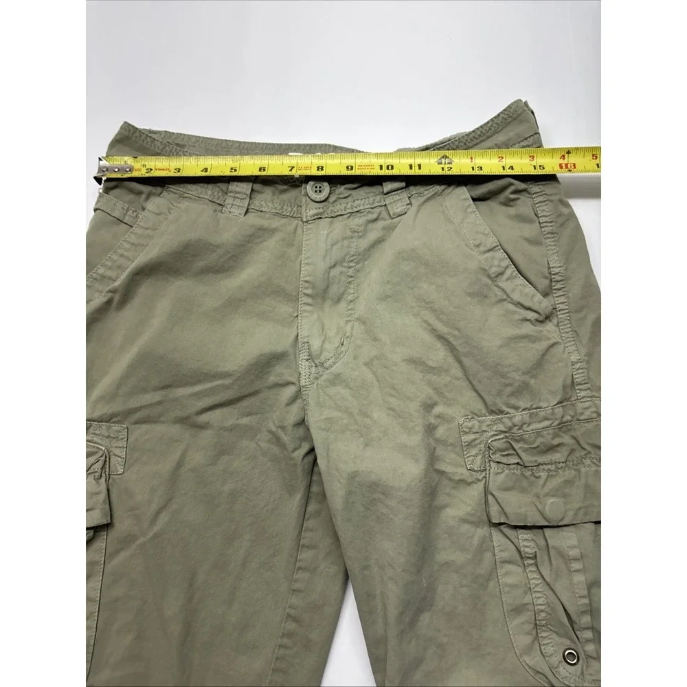 Raw X Men's  Cargo Shorts – Size‎ 28 Green Olive Khaki